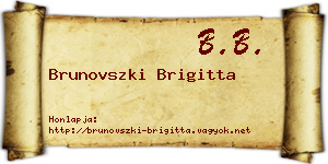 Brunovszki Brigitta névjegykártya